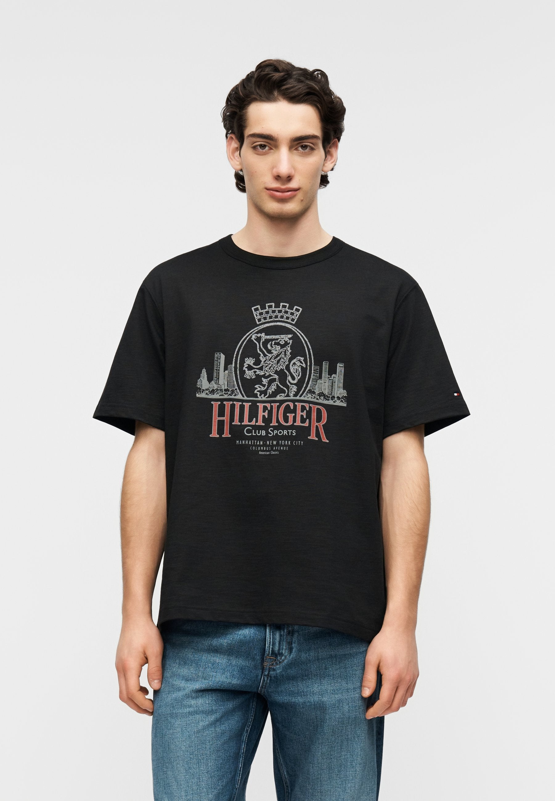 HERITAGE CREST LOGO TEXTURED JERSEY T-SHIRT Media 3