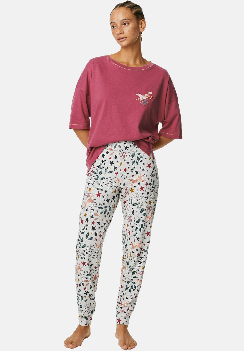 Marks & Spencer PRINTED CUFF LEG SET