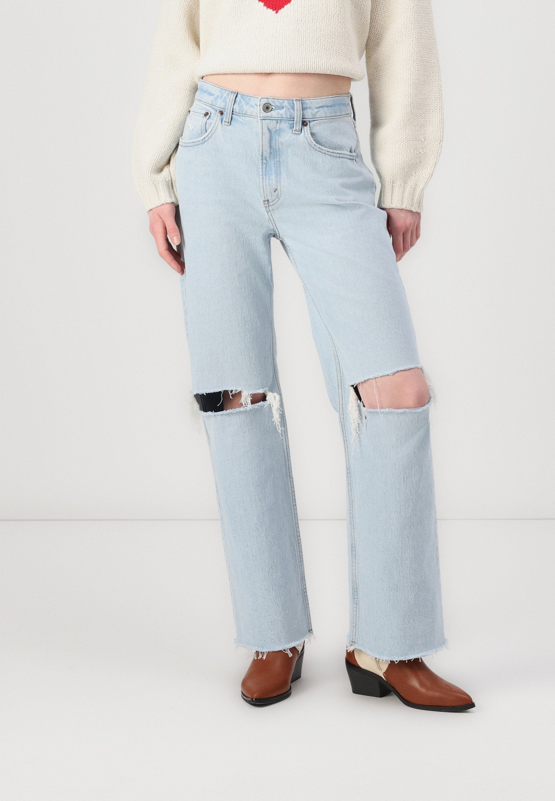 Abercrombie & Fitch Curve Love High Rise 90s Relaxed Jean