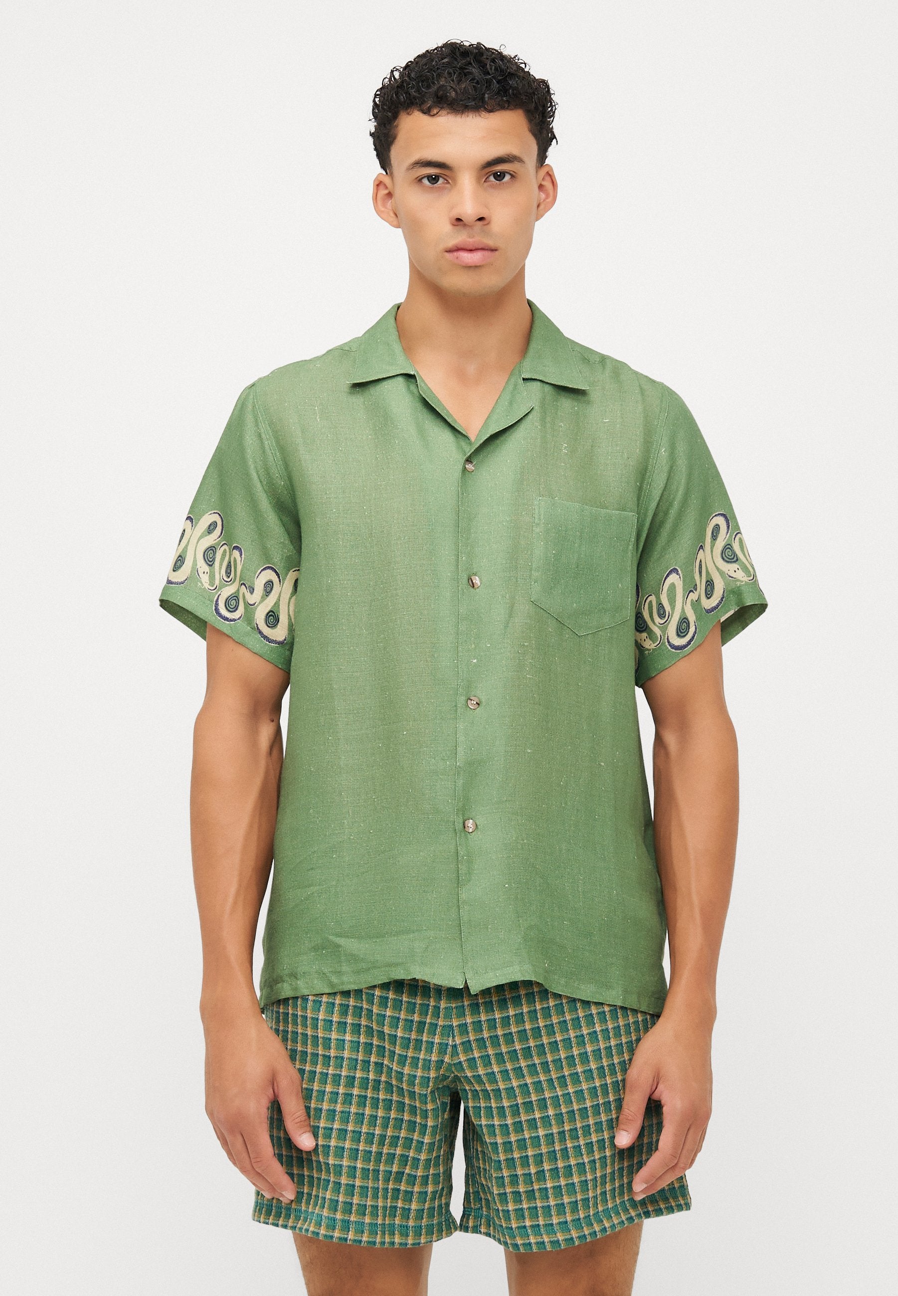 Bather IVY DIZZY BOA NOVELTY PRIINTED CAMP SHIRTS