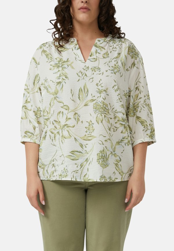s.Oliver Blouse - creme grün