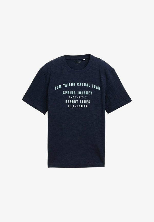 TOM TAILOR Print T-shirt - sky captain blue
