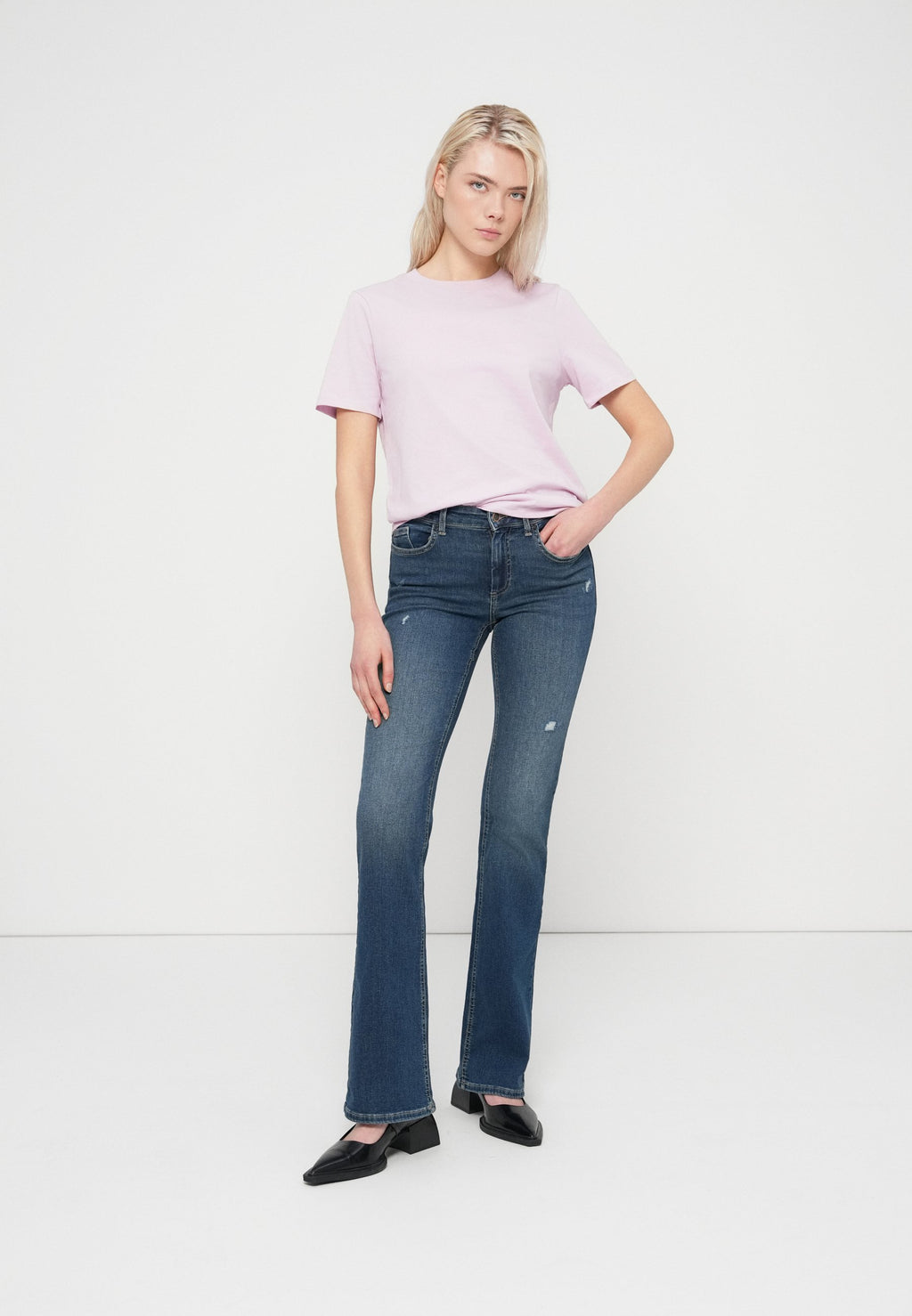 Flared fit ONLBLUSH Mid waist Media 2
