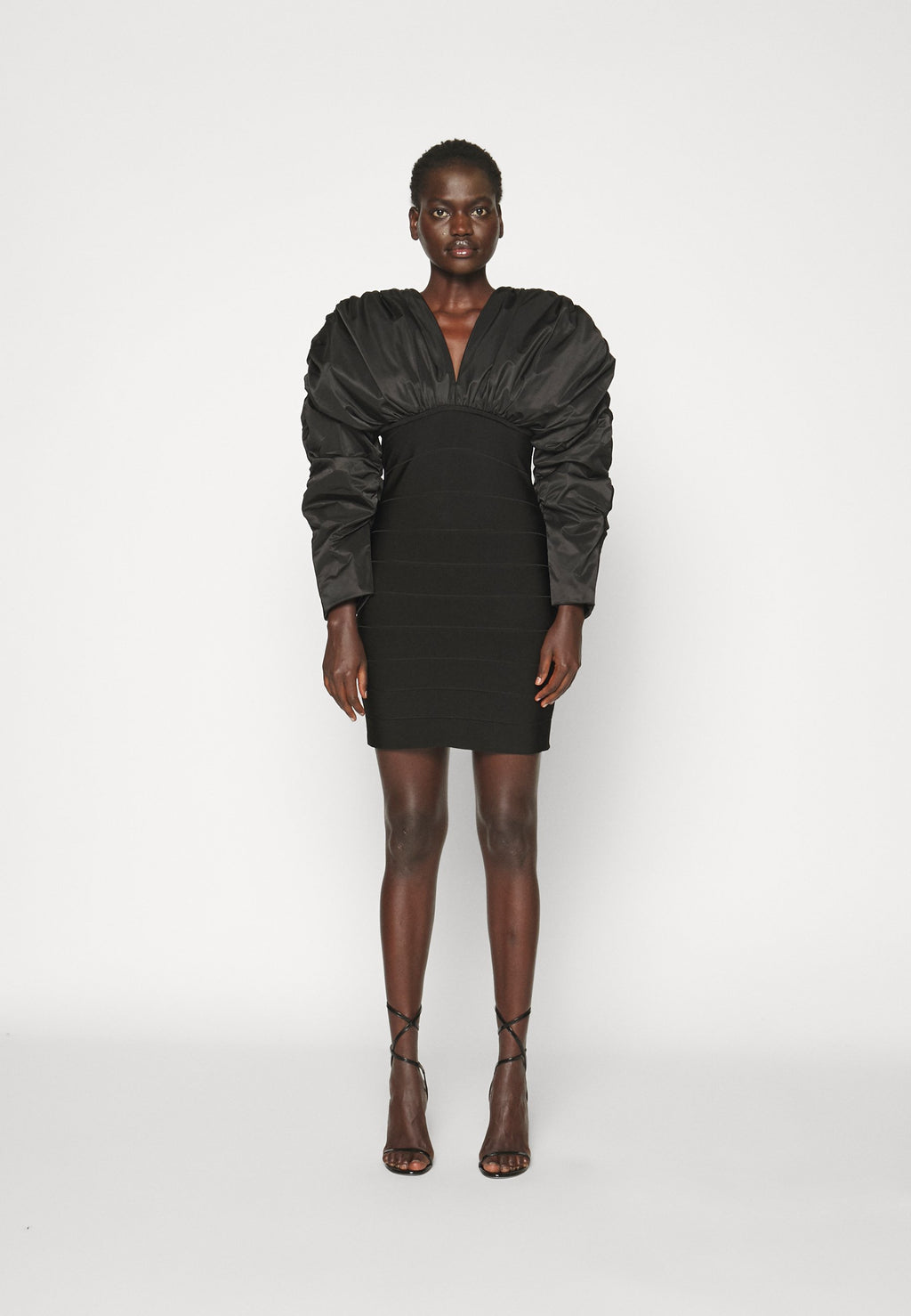 Hervé Léger RUCHED MINI DRESS
