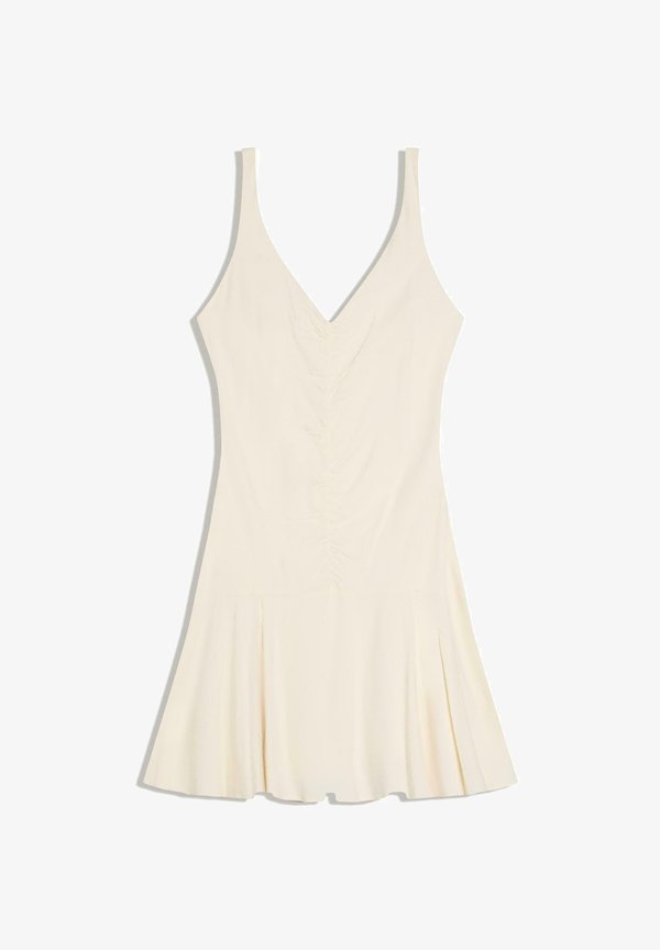 Bershka RUCHED MINI - Day dress - beige