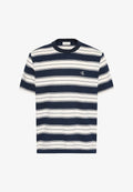 Calvin Klein Jeans CALVIN KLEIN JEANS COTTON STRETCH STRIPE T-SHIRT - Print T-shirt - dark sapphire