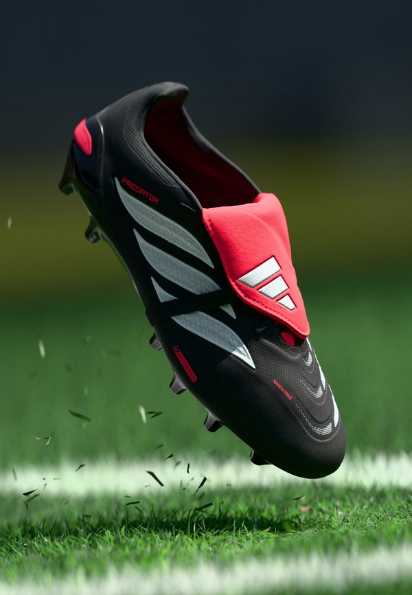 adidas Performance PREDATOR LEAGUE FOLD-OVER TONGUE ARTIFICIAL GROUND FOOTBALL  - Football boots artificial grass - core black/footwear white/lucid red