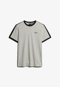 Superdry & Co ESSENTIAL LOGO RETRO - Print T-shirt - grey fleck marl black