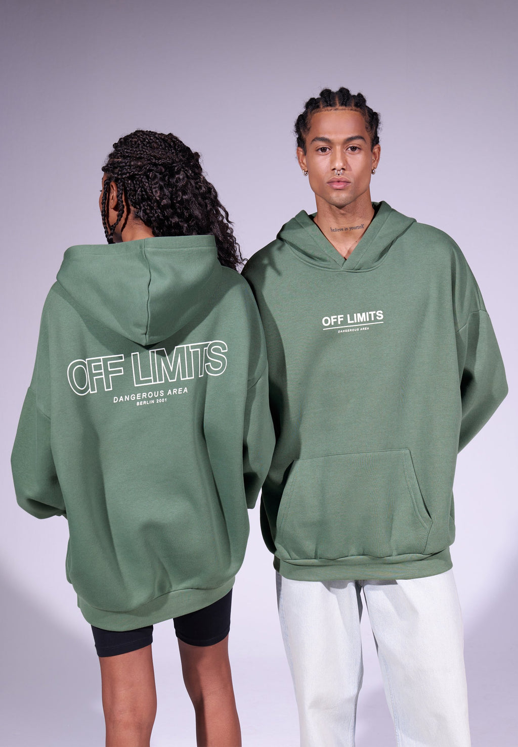 YOURTURN UNISEX RELAXED FIT OFF LIMITS HOODIE