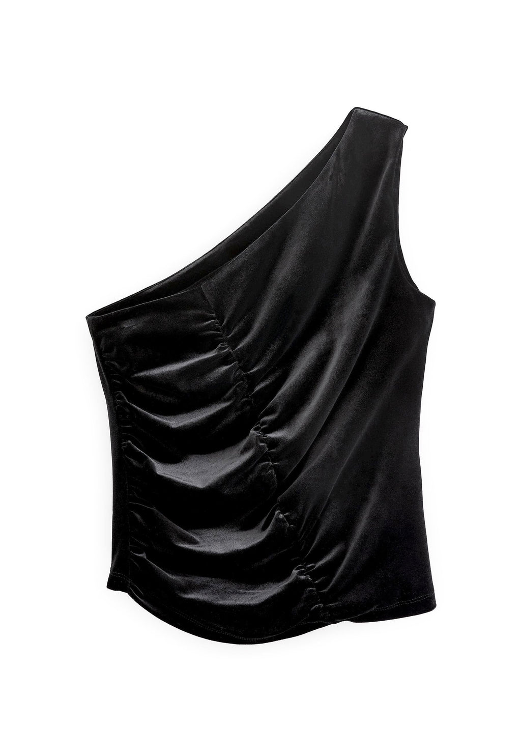 Next Preen Velvet Co-ord One Shoulder Ruched Top