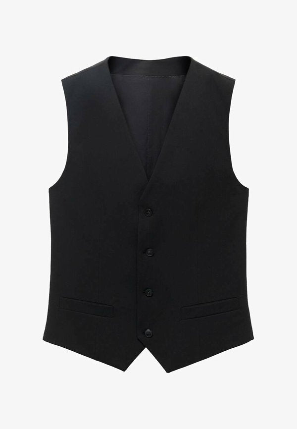 Mango Waistcoat - black