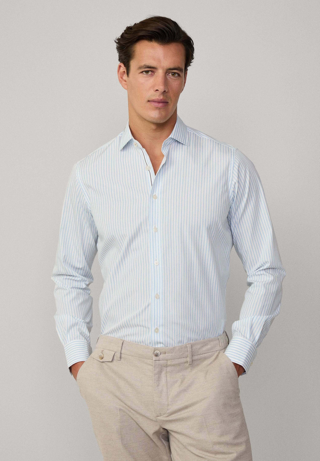 Hackett London MELANGE ENG STRIPE