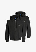 Jack & Jones 2ER PACK - Zip-up sweatshirt - schwarz