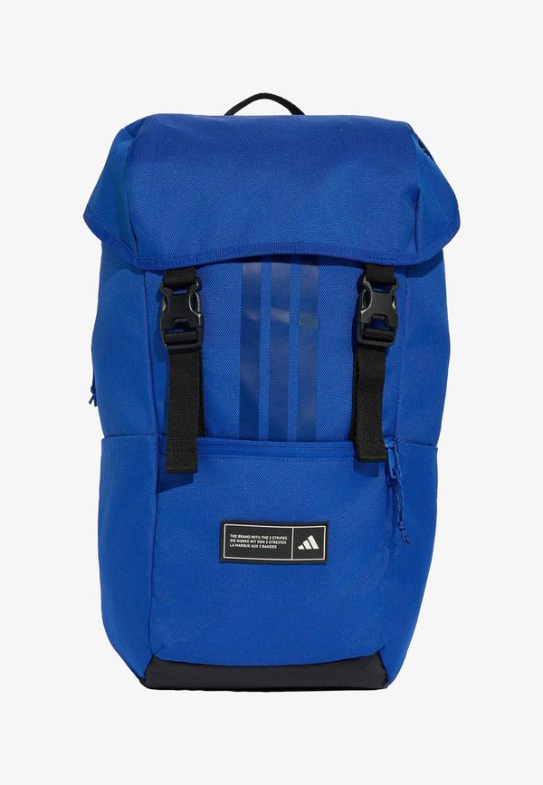 adidas Performance 3 STRIPES FLAP BACKPACK UNISEX - Hiking rucksack - royal blue   black