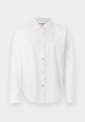 LONG SLEEVE RHINESTONE BUTTON FRONT SHIRT ENCASED ELASTIC FITTED BACK Media 1