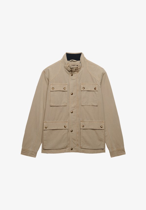 Superdry & Co SUPERDRY MERCHANT RIPSTOP RACER JACKET.. - Summer jacket - stonewash taupe brown