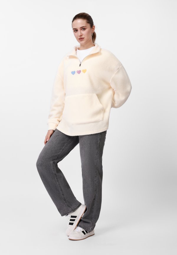 Even&Odd TEDDY QUARTER ZIP SWEATER
