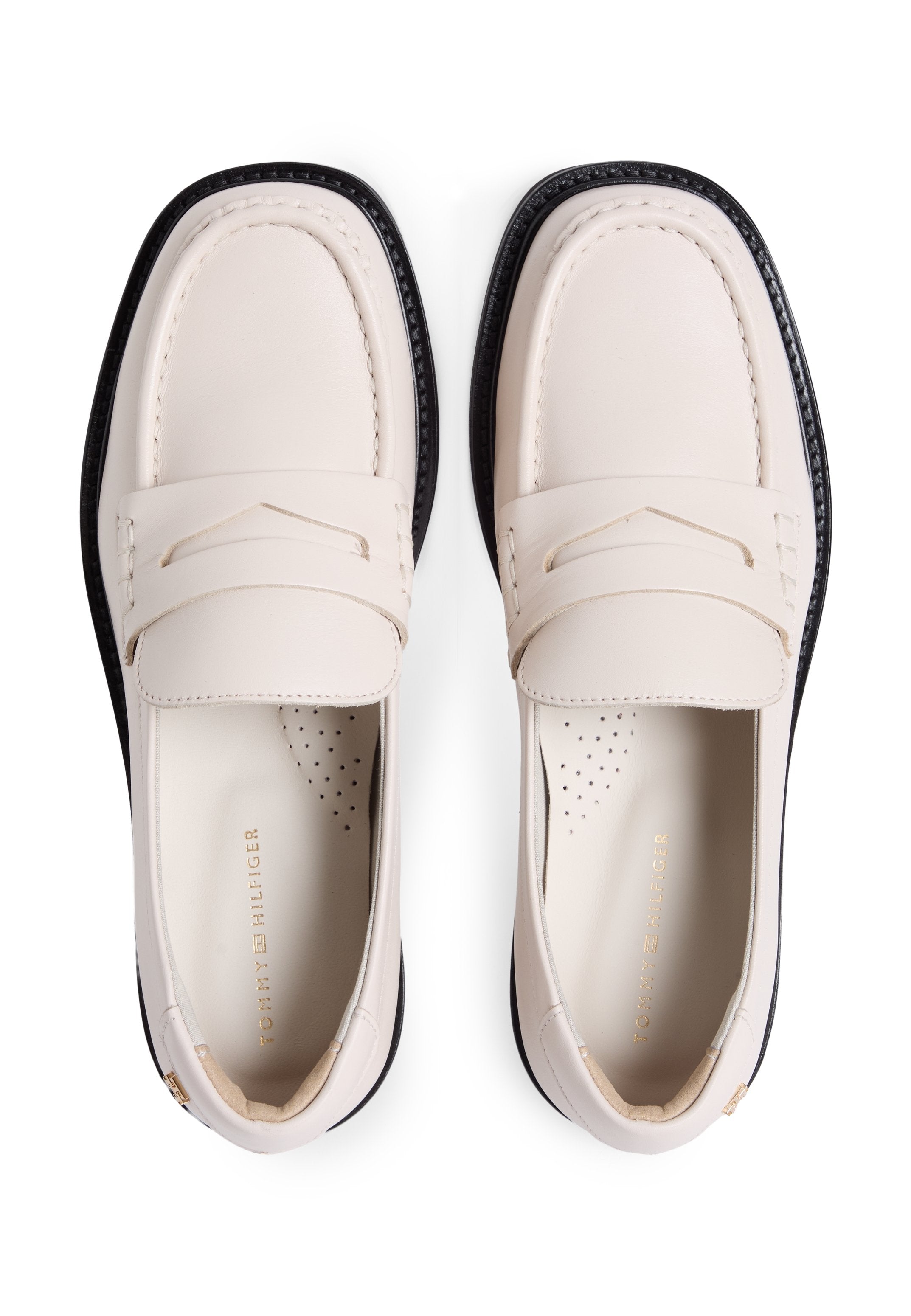 LEATHER CHUNKY PENNY LOAFERS Media 4