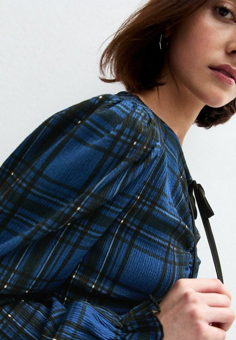 New Look CRINKLED JERSEY CHECKED MINI