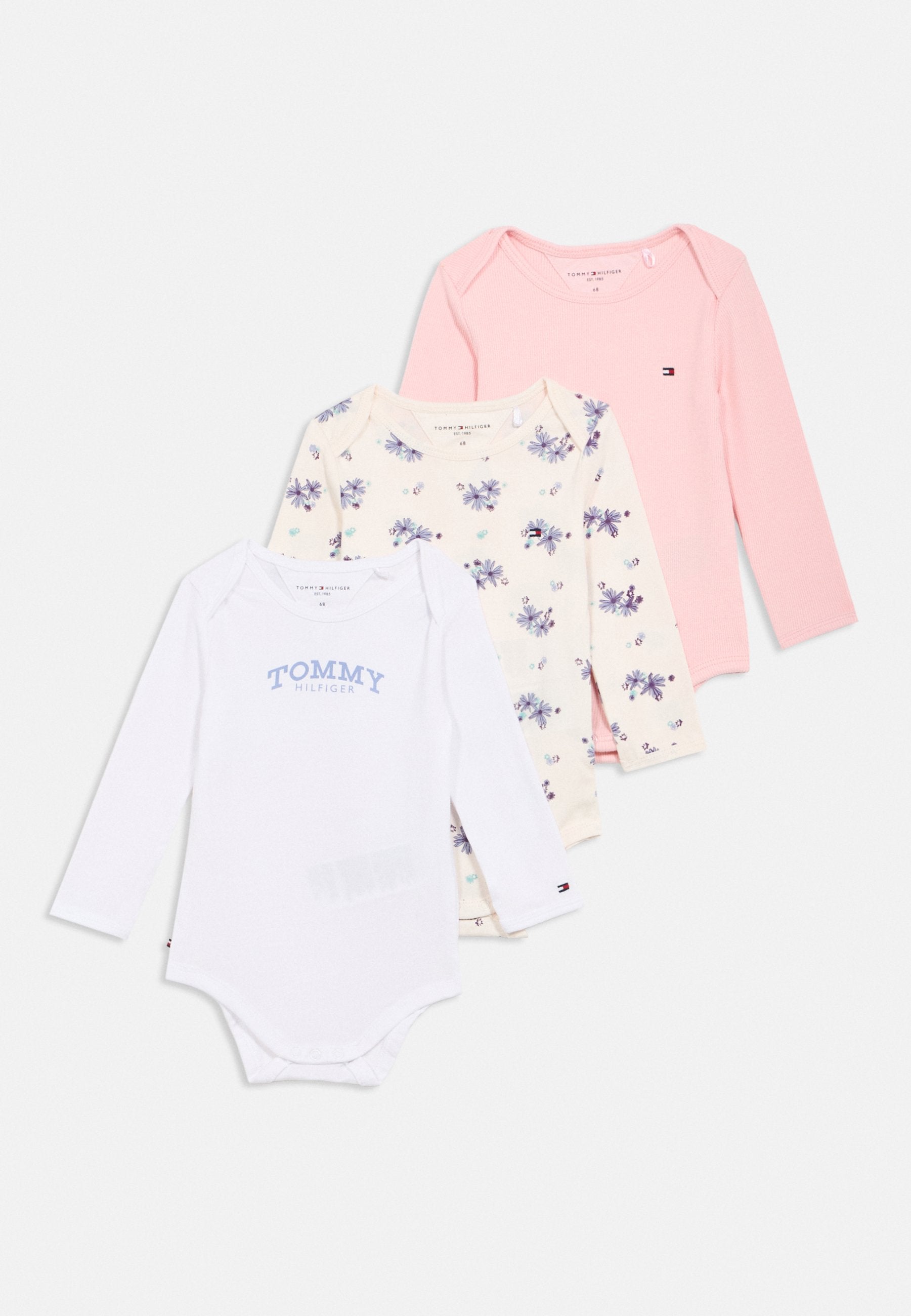 3-PACK PRINT JERSEY LONG SLEEVE BODYSUITS Media 1