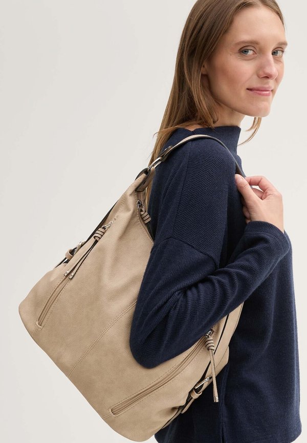 TOM TAILOR CAIA HOBO BAG ROSE - Handbag - taupe   taupe