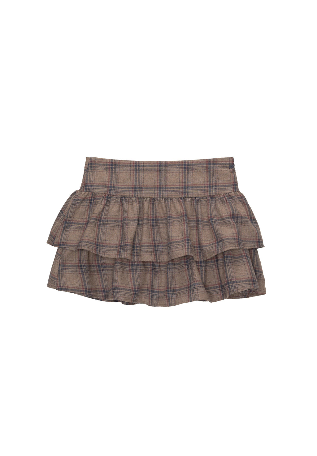 PULL&BEAR CHECK WITH RUFFLES