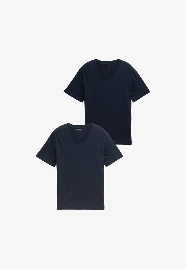 TOM TAILOR 2-PACK - Basic T-shirt - sky captain blue