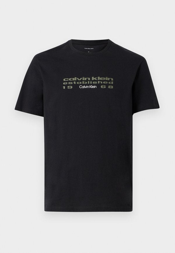Calvin Klein Jeans FUTUR - Print T-shirt - black