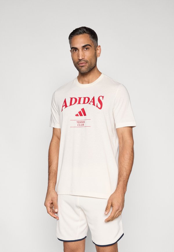 adidas Performance ADIDAS HERITAGE GRAPHIC T. - Sports T-shirt - chalk white/power red