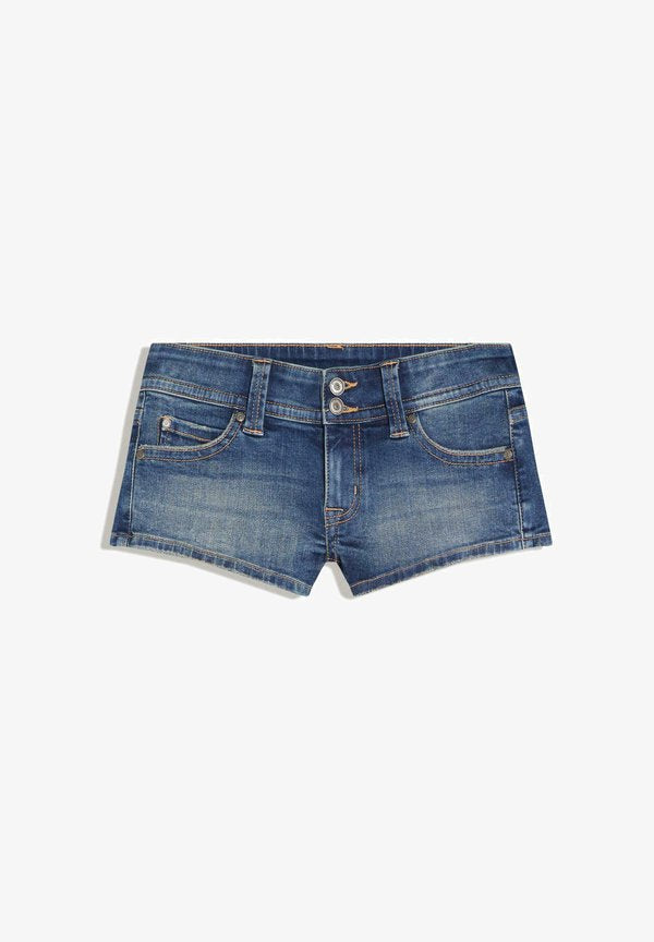 Bershka Denim shorts - blue denim