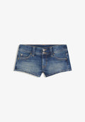 Bershka Denim shorts - blue denim