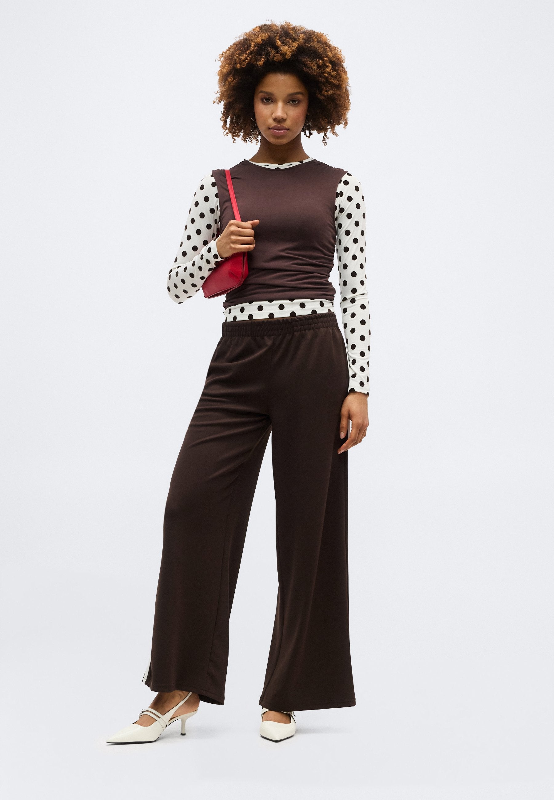 Gina Tricot SPORTY WIDE TROUSERS