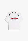 Bershka RETROSPORT- POLO - Polo shirt - white