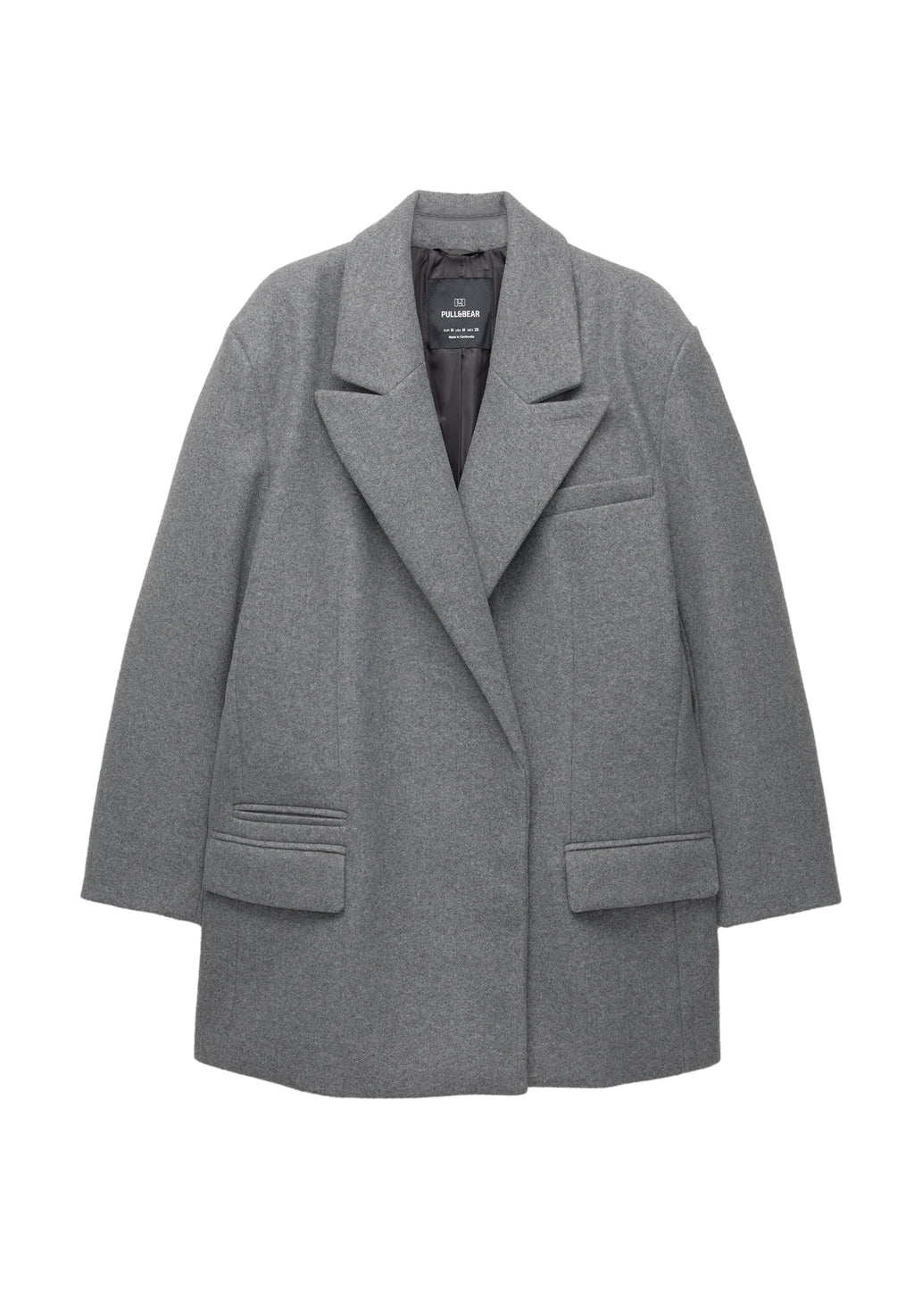 PULL&BEAR TAILORED FIT FELT TEXTURE