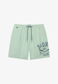 Superdry & Co SUPERDRY PRINTED LOGO 16-INCH SWIM SHORTS.. - Swimming shorts - cameo green