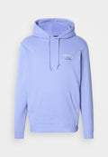Hellviolette Kapuzenjacke aus weichem Stoff, mit einer Fronttasche, verstellbarer Kapuze mit Kordelzug und gesticktem "Tommy Jeans"-Logo.