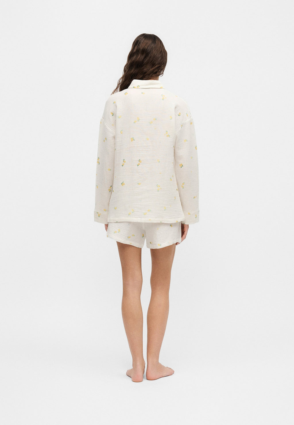 Anna Field LEMON PRINT MUSLIN COTTON NIGHTWEAR SET