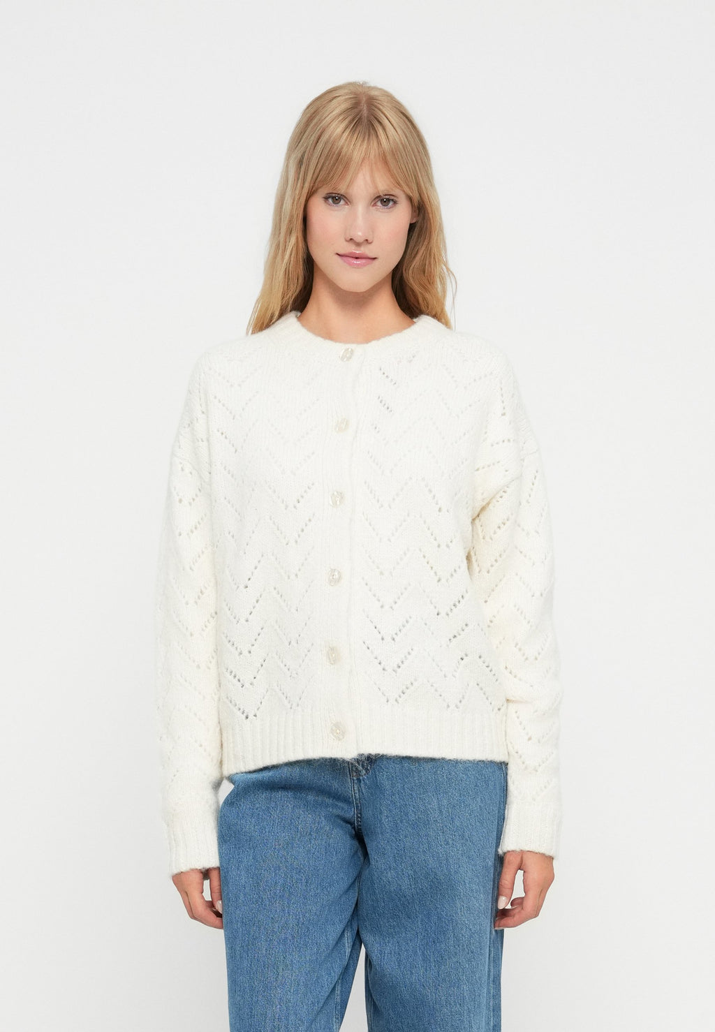 GAP FUZZY TEXTURE CARDI