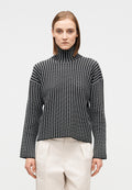 Proenza Schouler White Label ELYSIA SWEATER IN LADDER STRIPE
