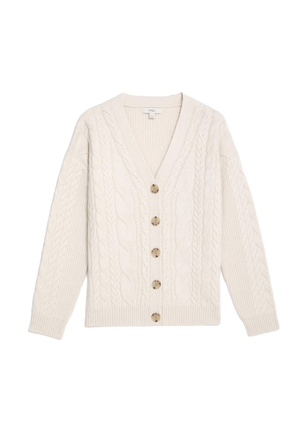 Marks & Spencer TEXTURED V-NECK RELAXED FIT