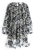LONG SLEEVE 100% COTTON MINI DRESS - Next - View 1