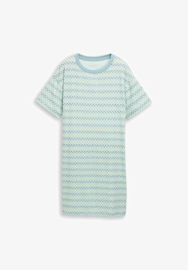 TOM TAILOR TOM TAILOR BODYWEAR NACHTHEMD MIT MUSTER - Nightie - blue-medium-allover