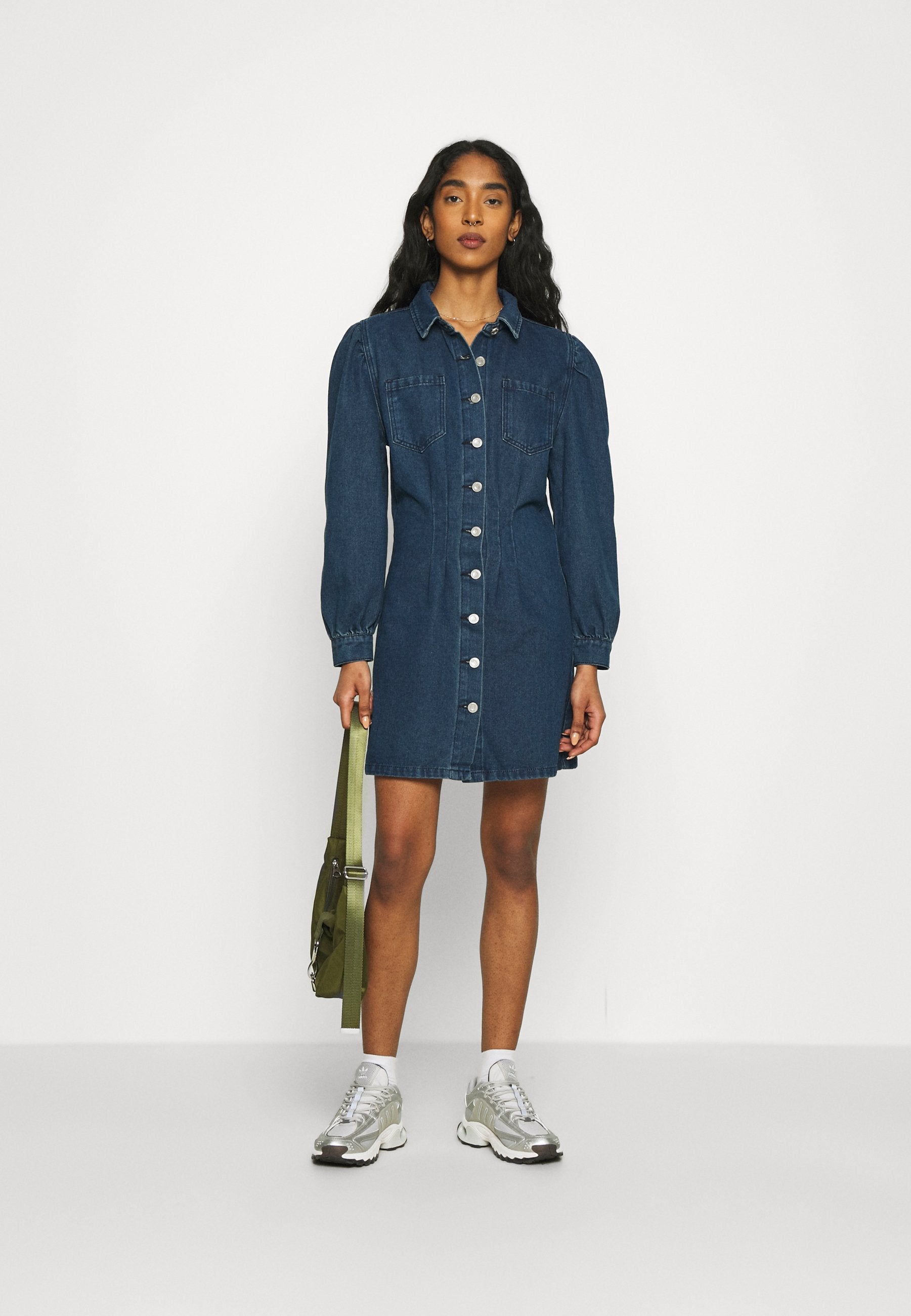 Missguided CINCHED WAIST SHIRT DRESS