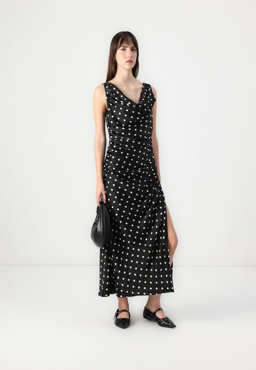Abercrombie & Fitch Cowl Neck Draped Maxi Dress
