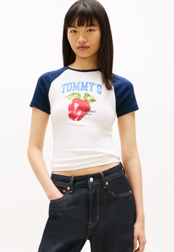 Tommy Jeans GRAPHIC SLIM RAGLAN T-SHIRT