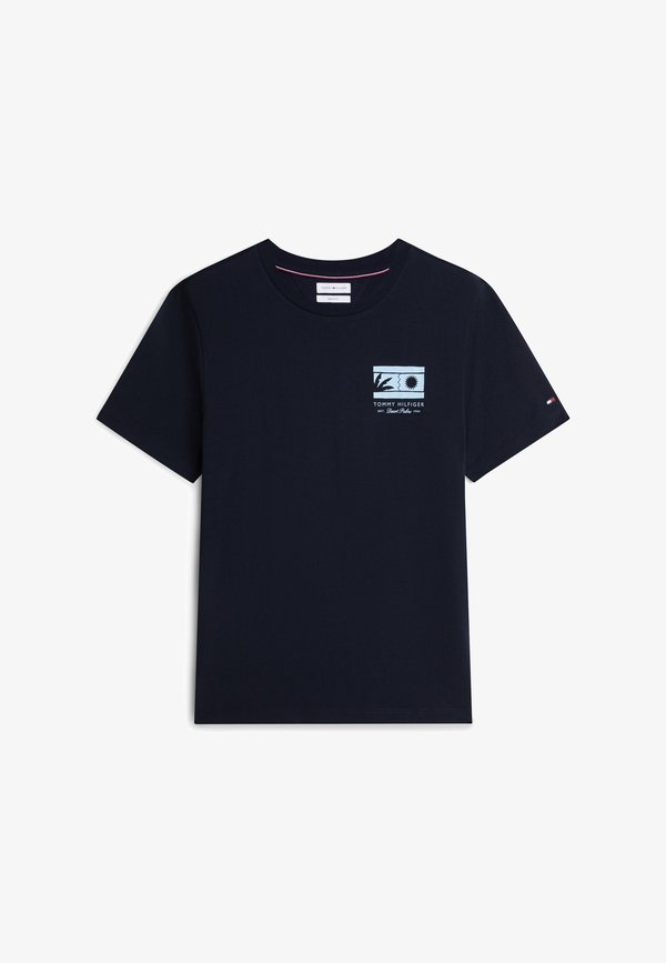 Tommy Hilfiger BRAND LOVE - Print T-shirt - desert sky