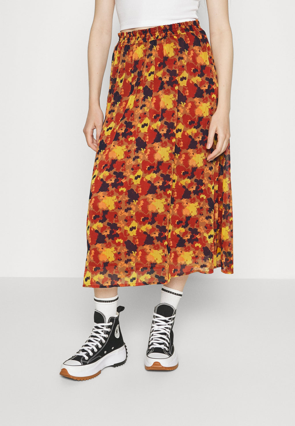 VILA VIFALIA MIDI SKIRT