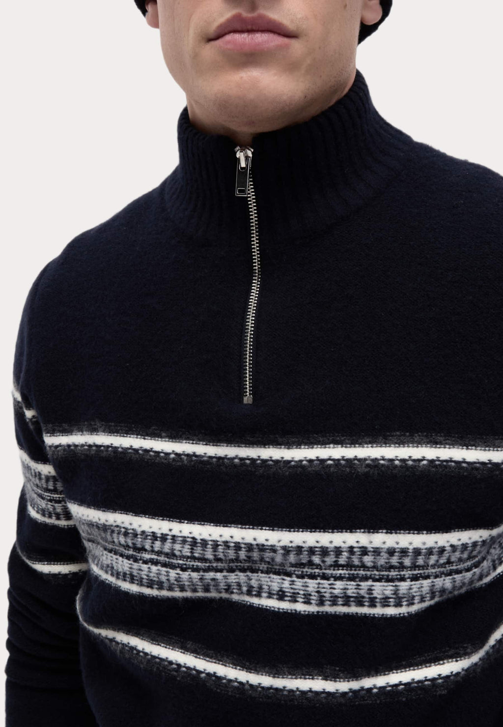 Marks & Spencer STRIPED HALF ZIP