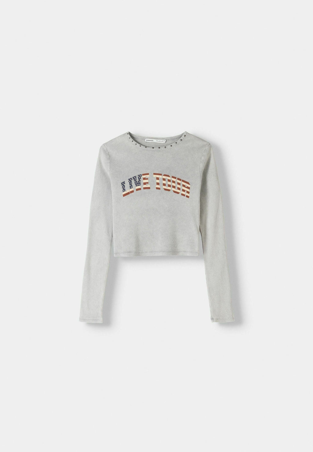 Bershka LONG SLEEVE WITH STUDS