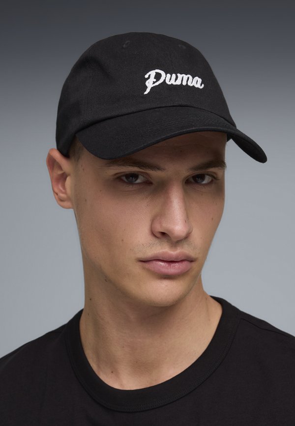 Puma ESSENTIALS SCRIPT DAD CAP UNISEX - Cap - black